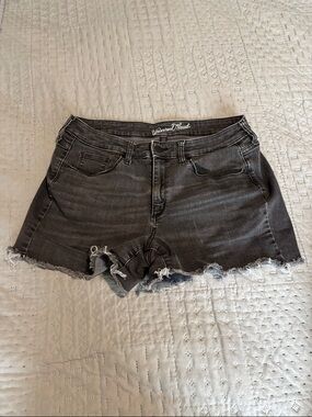 Universal Thread Washed Black Denim Cutoff Shorts